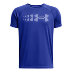 Boys' Under Armour Youth Tech Stadium Lights T-Shirt - 400 - ROYAL