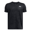 Boys' Under Armour Youth Tech Vent Jacquard T-Shirt - 001 - BLACK