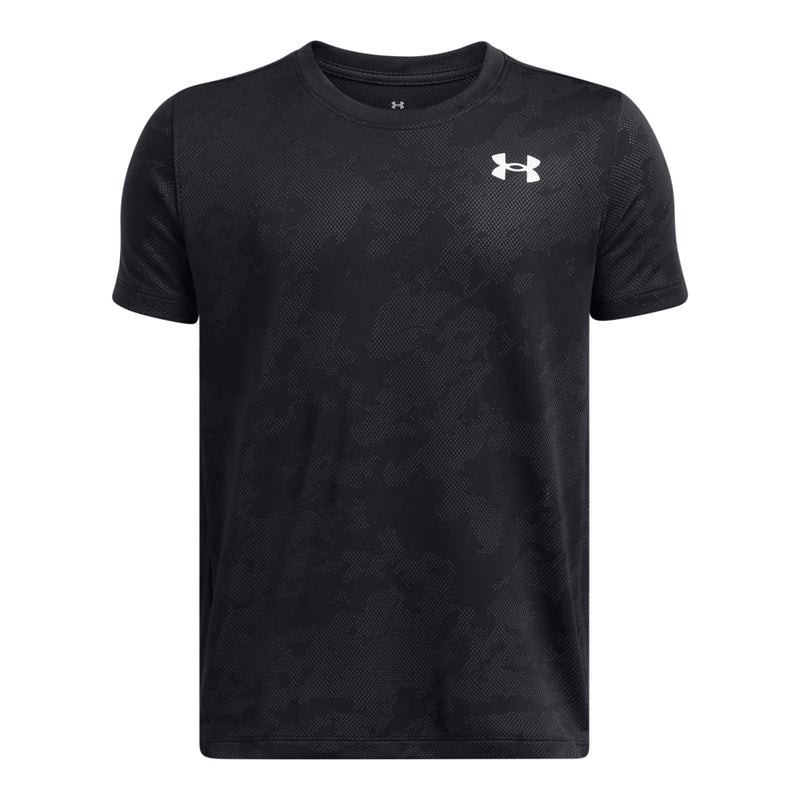 Boys' Under Armour Youth Tech Vent Jacquard T-Shirt - 001 - BLACK