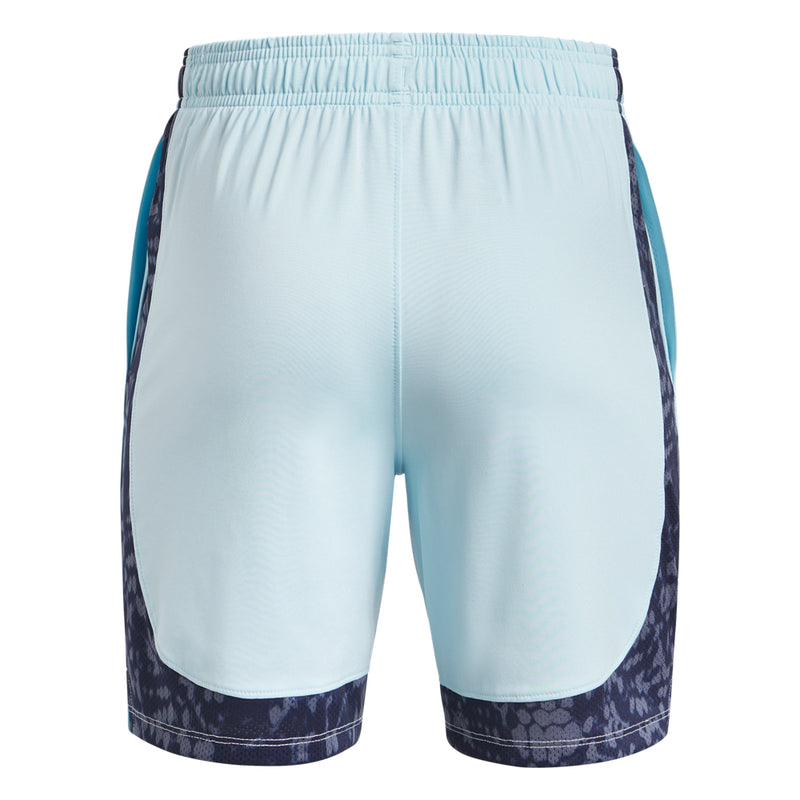 Boys' Under Armour Youth Tech Vent Printed Block Short - 494 STRE