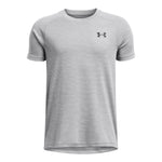 Boys' Under Armour Youth Textured Tech T-Shirt - 011 - GREY