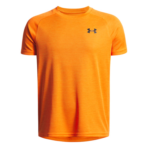 Boys' Under Armour Youth Textured Tech T-Shirt - 793 ORNG