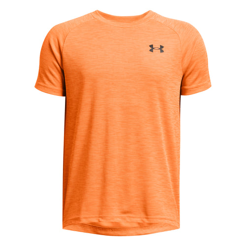 Boys' Under Armour Youth Textured Tech T-Shirt - 810 ORNG