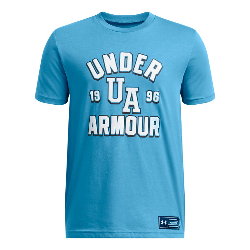 Boys' Under Armour Youth Varsity Logo T-Shirt - 452 - ETHER BLUE