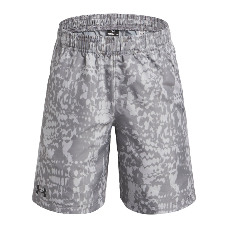 Boys' Under Armour Youth Woven Printed Short - 025 - GREY