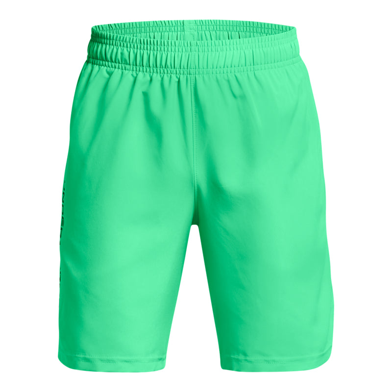 Boys' Under Armour Youth Woven Wordmark Short - 299 GRN