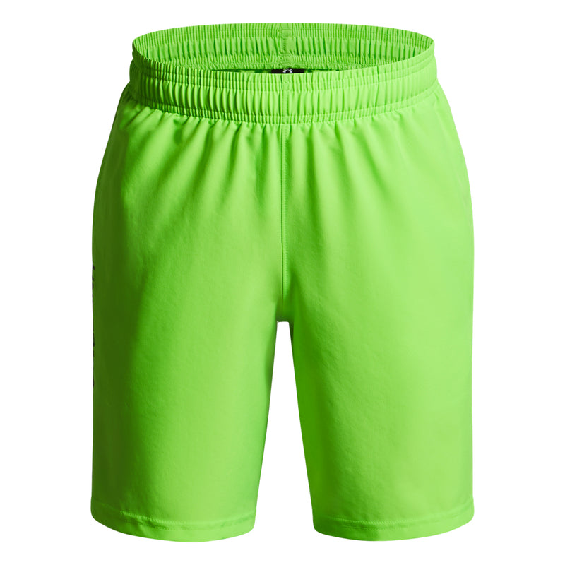 Boys' Under Armour Youth Woven Wordmark Short - 389 - HYPER GREEN