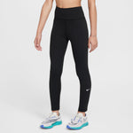 Girl's Nike Youth One High-Waisted Legging - 010 - BLACK