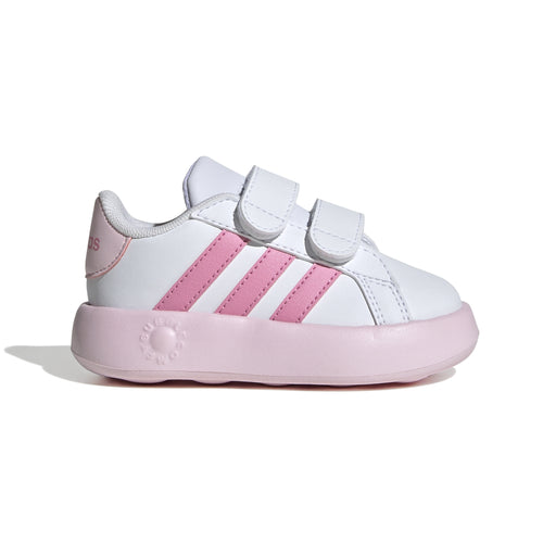 Girls' Adidas Toddler Grand Court 2.0 - WHITE/PINK