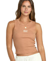 Girls' Billabong Fun Times Knit Crop Tank Top - RSB-ROSE