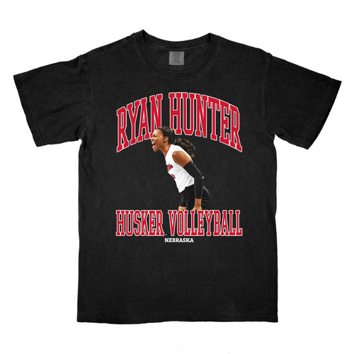 Girls'/Boys' Nebraska Huskers Youth Ryan Hunter Volleyball Hunter Mode T-Shirt - BLACK