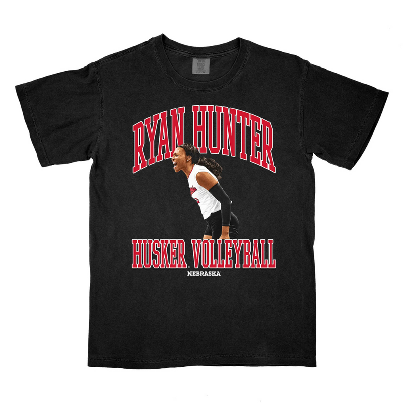 Girls'/Boys' Nebraska Huskers Youth Ryan Hunter Volleyball Hunter Mode T-Shirt - BLACK
