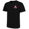 Girls'/Boys' Nebraska Huskers Youth Stacked Volleyball T-Shirt - BLACK