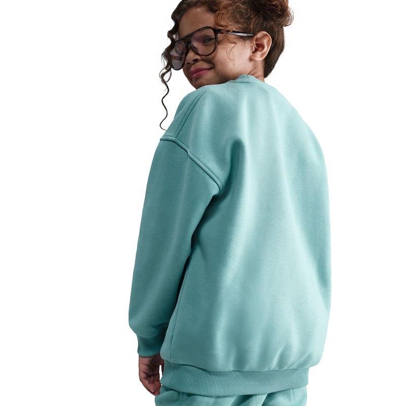 Girls'/Boys' Nike Youth Club Fleece Oversized Sweatshirt - 017 - CANNON BLUE