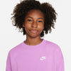 Girls'/Boys' Nike Youth Club Fleece Oversized Sweatshirt - 532 RUSH