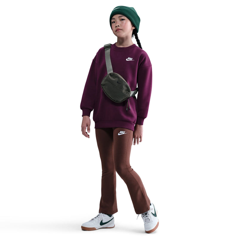 Girls'/Boys' Nike Youth Club Fleece Oversized Sweatshirt - 610 - BORDEAUX