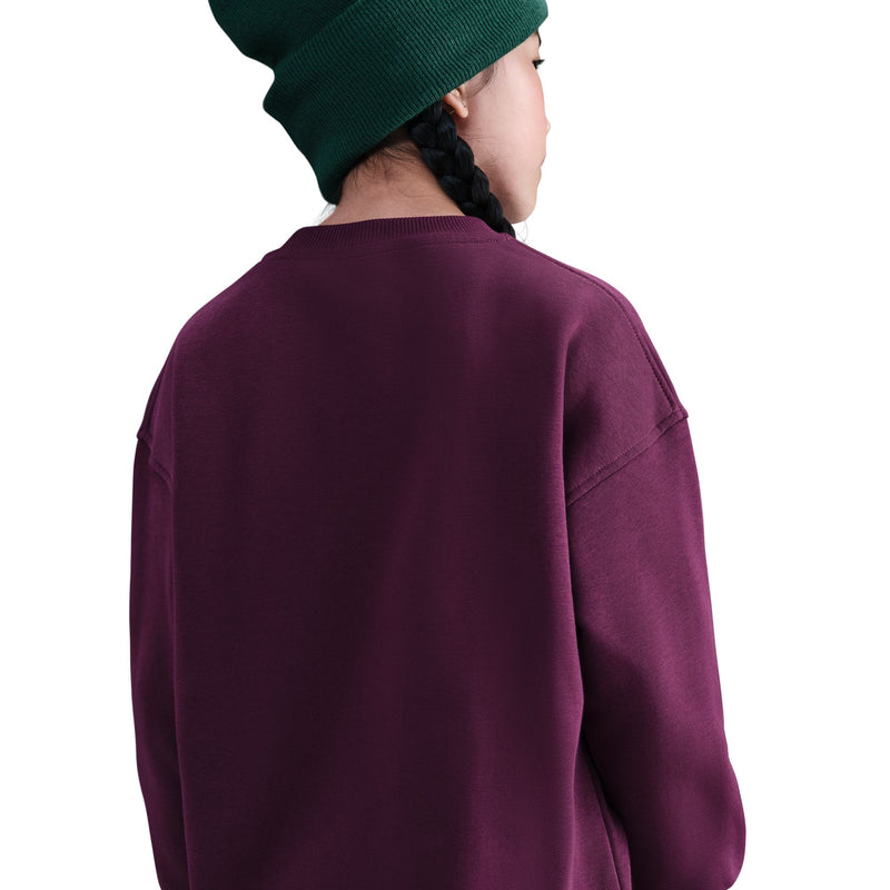 Girls'/Boys' Nike Youth Club Fleece Oversized Sweatshirt - 610 - BORDEAUX
