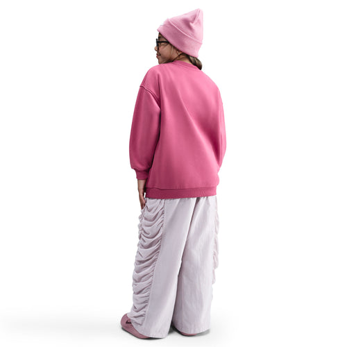 Girls'/Boys' Nike Youth Club Fleece Oversized Sweatshirt - 634 - SWEET BEET