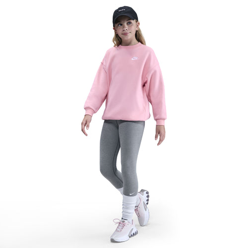 Girls'/Boys' Nike Youth Club Fleece Oversized Sweatshirt - 690 - SOFT PINK