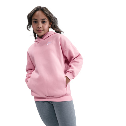 Girls'/Boys' Nike Youth NSW Club Fleece Hoodie - 690 - SOFT PINK