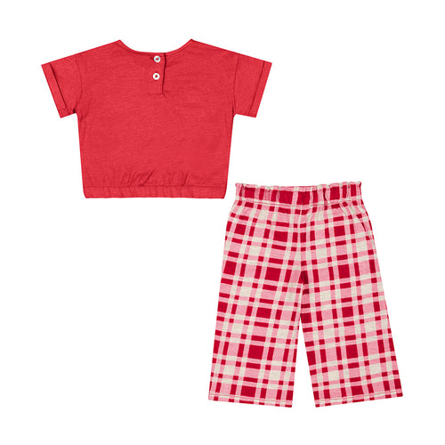 Girls' Nebraska Huskers Infant Sky Castle Tee & Pant Set - NEBRASKA