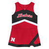 Girls' Nebraska Huskers Toddler Cheer Captain Dress - RED