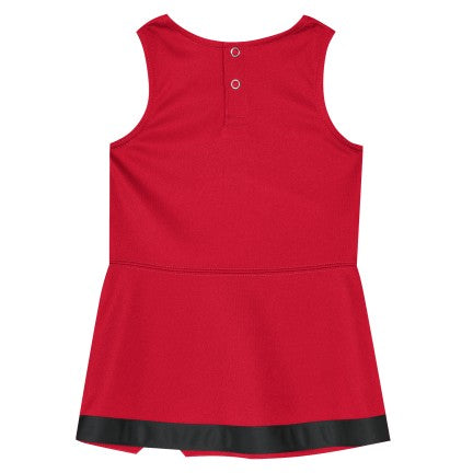 Girls' Nebraska Huskers Toddler Cheer Captain Dress - RED