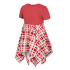Girls' Nebraska Huskers Toddler Marceline Plaid Dress - NEBRASKA