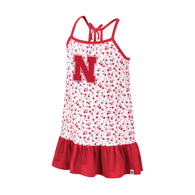 Girls' Nebraska Huskers Toddler Robin Floral Dress - NEBRASKA