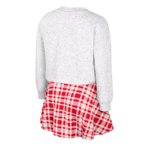 Girls' Nebraska Huskers Youth Marceline Plaid Set - NEBRASKA