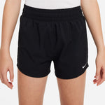 Girls' Nike Yourth Dri-FIT One Woven High-Waisted Short - 010 - BLACK