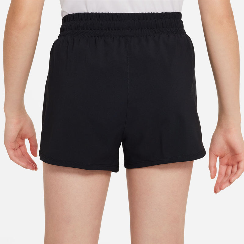 Girls' Nike Yourth Dri-FIT One Woven High-Waisted Short - 010 - BLACK