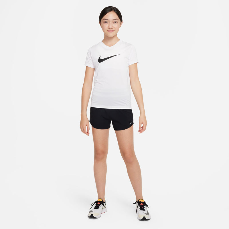 Girls' Nike Yourth Dri-FIT One Woven High-Waisted Short - 010 - BLACK