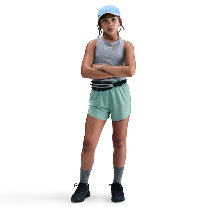 Girls' Nike Yourth Dri-FIT One Woven High-Waisted Short - 017 - CANNON BLUE