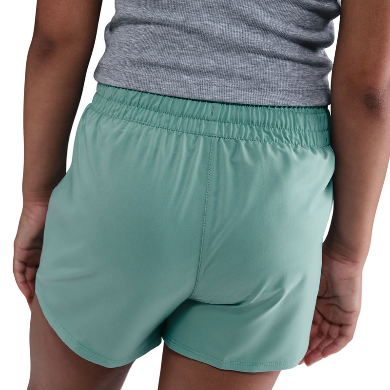 Girls' Nike Yourth Dri-FIT One Woven High-Waisted Short - 017 - CANNON BLUE