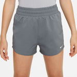 Girls' Nike Yourth Dri-FIT One Woven High-Waisted Short - 084 - GREY