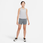 Girls' Nike Yourth Dri-FIT One Woven High-Waisted Short - 084 - GREY