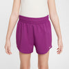 Girls' Nike Yourth Dri-FIT One Woven High-Waisted Short - 503 VIOL