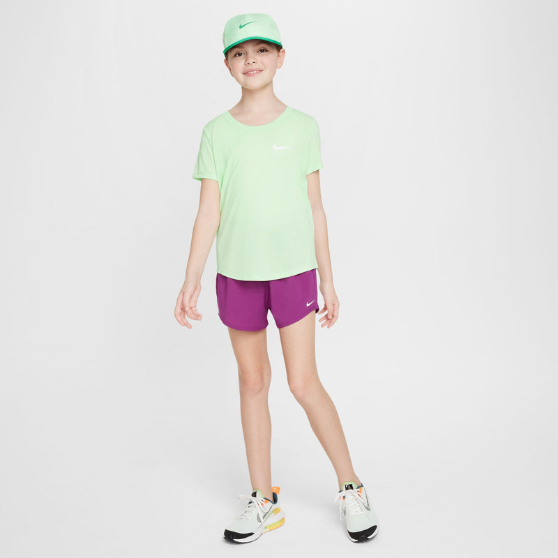 Girls' Nike Yourth Dri-FIT One Woven High-Waisted Short - 503 VIOL