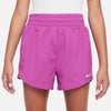 Girls' Nike Yourth Dri-FIT One Woven High-Waisted Short - 518 - HOT FUCHSIA