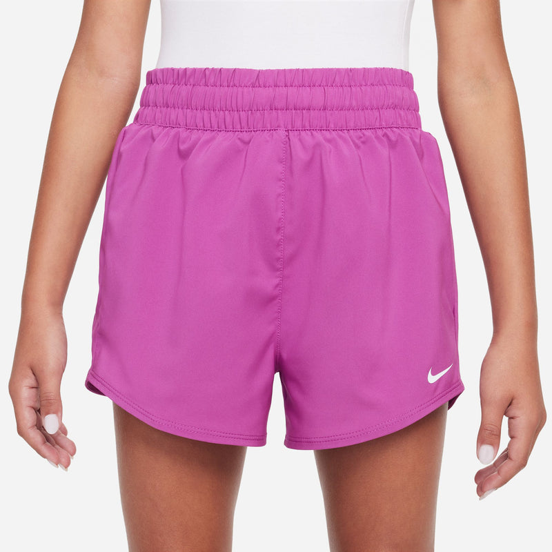 Girls' Nike Yourth Dri-FIT One Woven High-Waisted Short - 518 - HOT FUCHSIA
