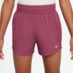 Girls' Nike Yourth Dri-FIT One Woven High-Waisted Short - 634 - SWEET BEET
