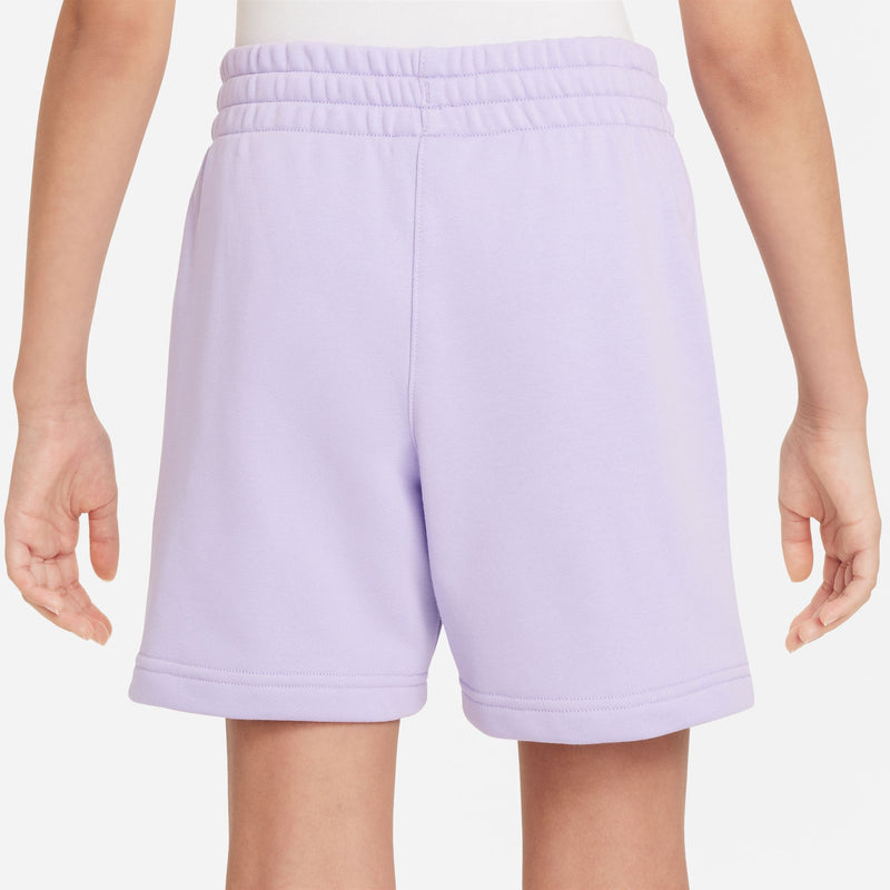 Girls' Nike Youth 5" French Terry Shorts  - 515 HYDR