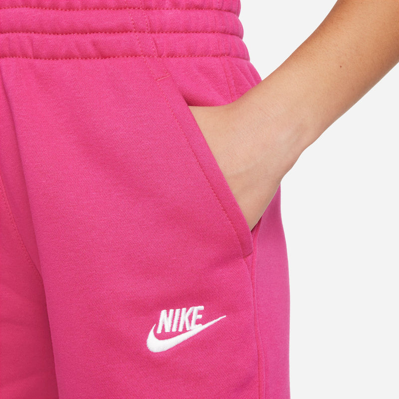 Girls' Nike Youth 5" French Terry Shorts  - 615 - FIRE PINK