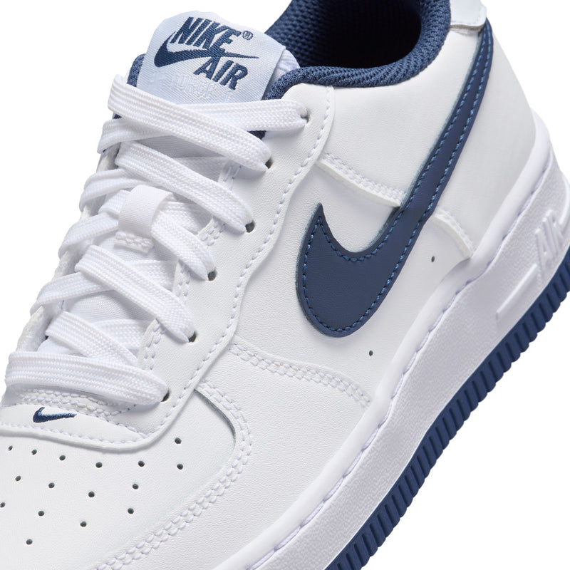 Girls' Nike Youth Air Force 1 Low - 111 - WHITE/NAVY
