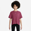 Girls' Nike Youth Boxy Essential T-Shirt - 634 - SWEET BEET