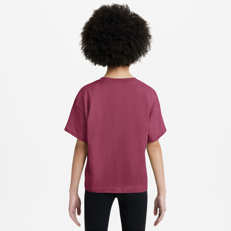 Girls' Nike Youth Boxy Essential T-Shirt - 634 - SWEET BEET