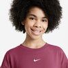 Girls' Nike Youth Boxy Essential T-Shirt - 634 - SWEET BEET