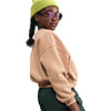 Girls' Nike Youth Boxy Fleece Sweatshirt - 200 - HEMP