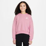 Girls' Nike Youth Boxy Fleece Sweatshirt - 690 - SOFT PINK